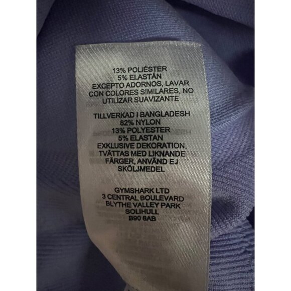 Gymshark Womens Blue One Piece Activewear Unitard Bodysuit Small Stretch New - Picture 8 of 9